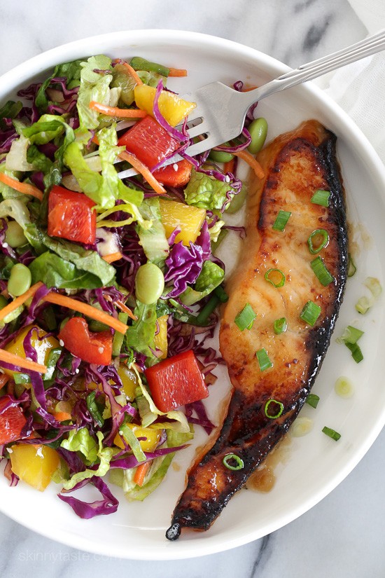Broiled miso salmon