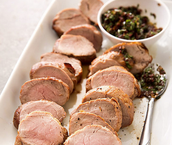 Broiled pork tenderloin