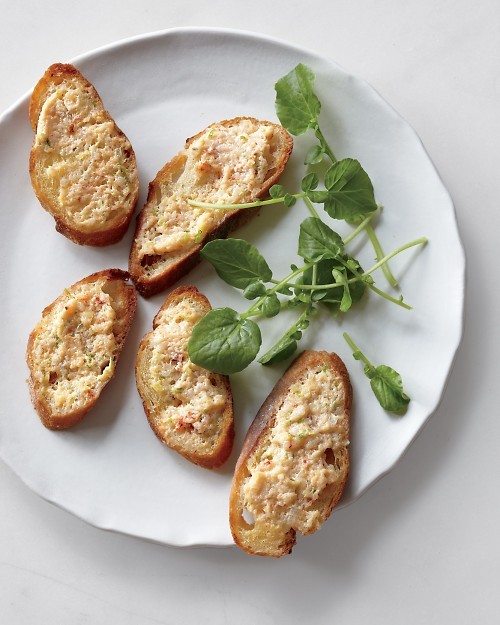 Broiled shrimp toasts