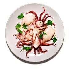 Broiled squid with oil and vinegar