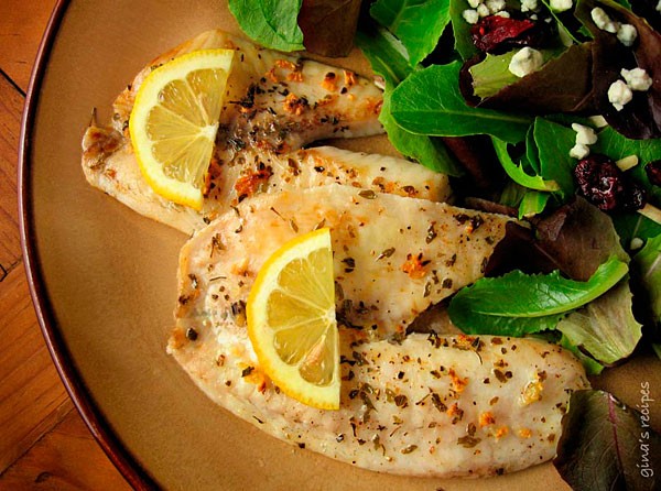 Broiled tilapia with garlic