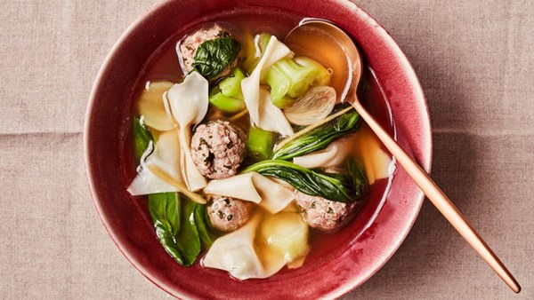 Broken wonton soup