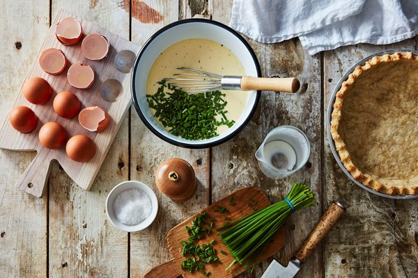 Bronwyn’s quiche with sour cream