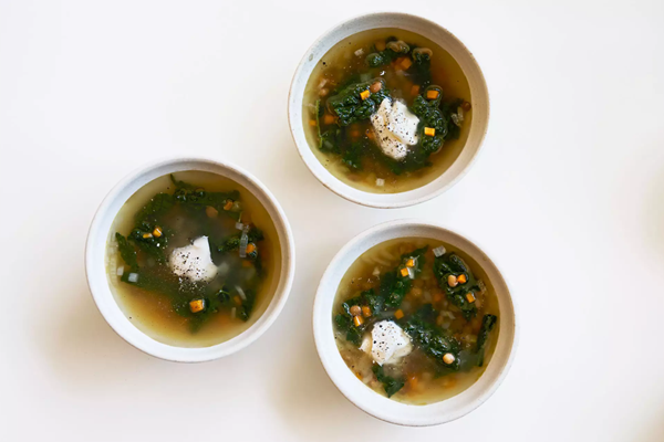 Brothy lentil soup