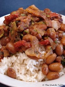 Brown beans and rice (Bruine bonen met rijst)
