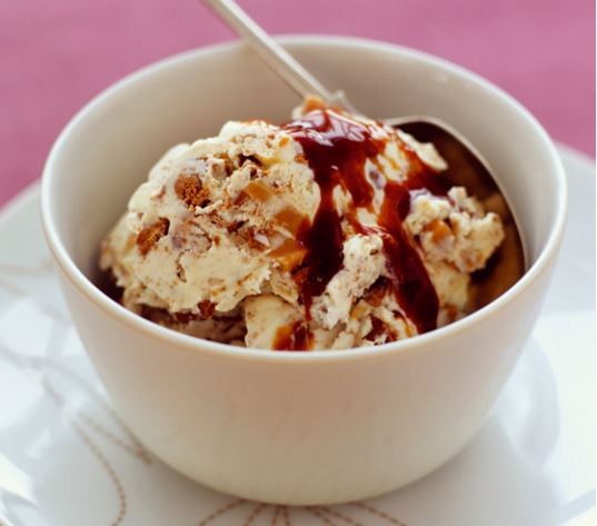 Brown bread and Armagnac ice cream