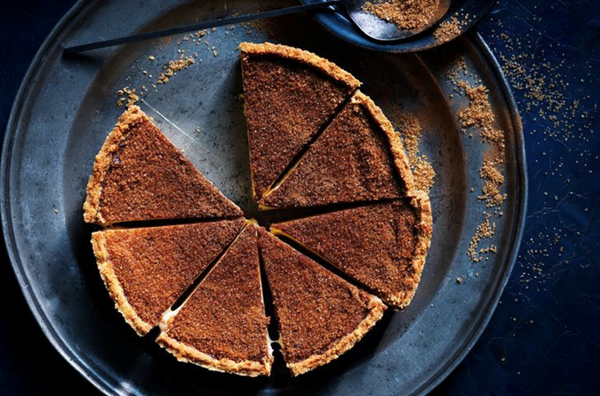 Brown butter and brioche cheesecake with cinnamon sugar crust