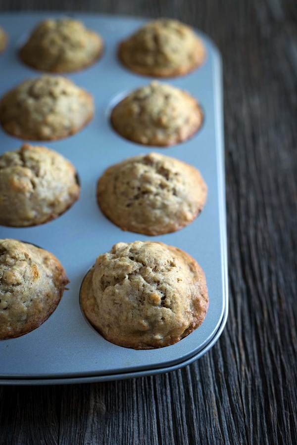 Brown butter banana bread muffins