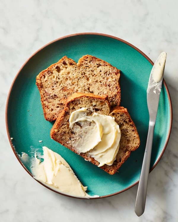 Brown butter banana walnut bread 