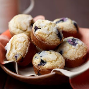 Brown butter blueberry muffins