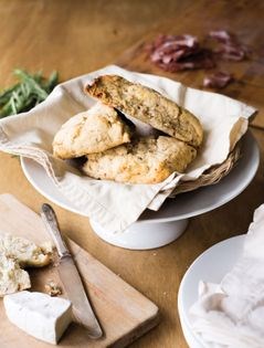Brown butter blueberry scones