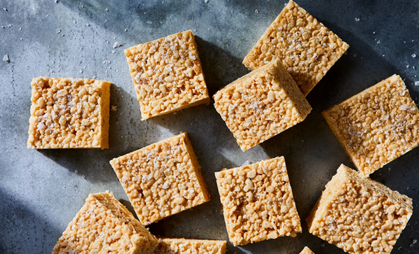  Brown butter–bourbon crispy treats 