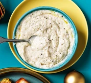 Brown butter bread & onion sauce