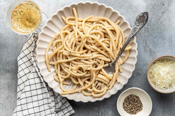 Brown butter cacio e pepe