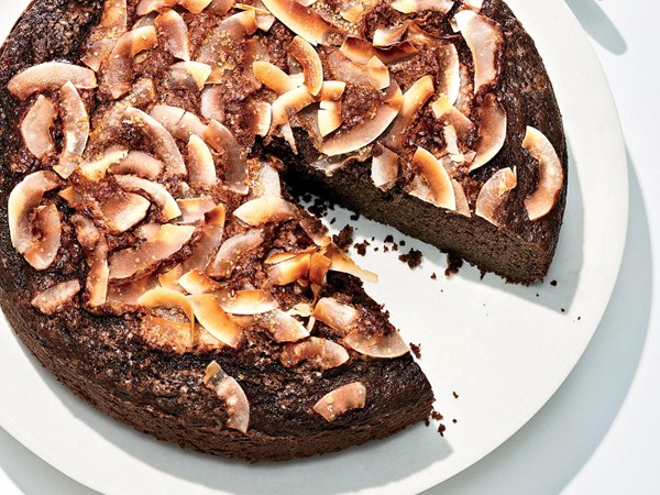 Brown butter cake with cocoa