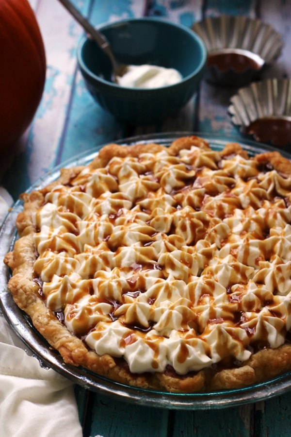 Brown butter caramel pumpkin pie