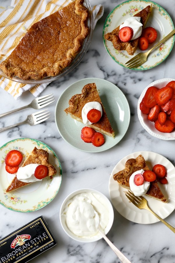 Brown butter chess pie