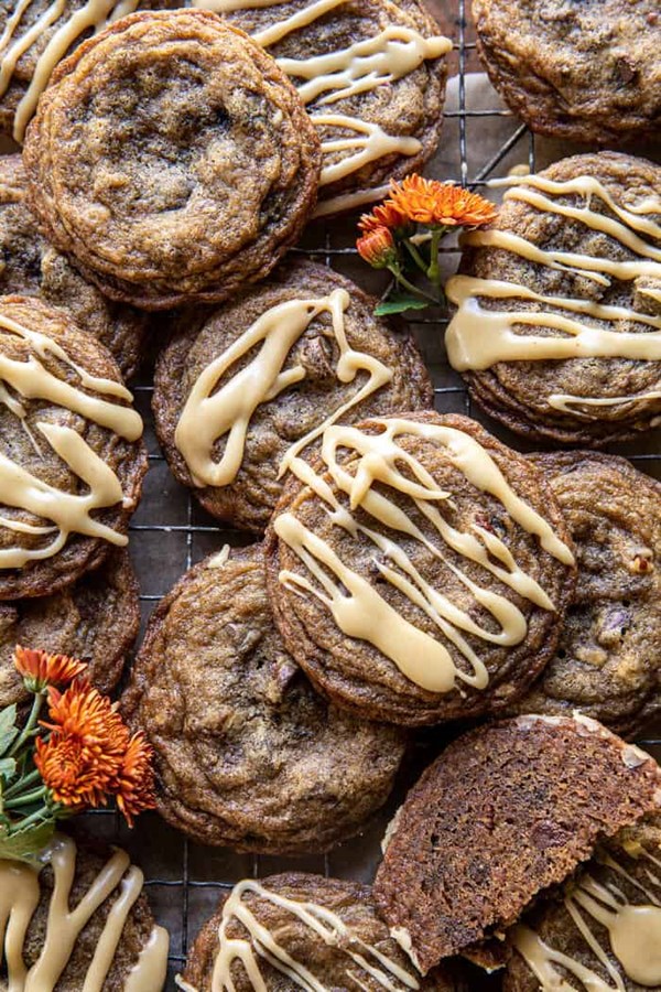Brown butter chewy maple brown sugar cookies