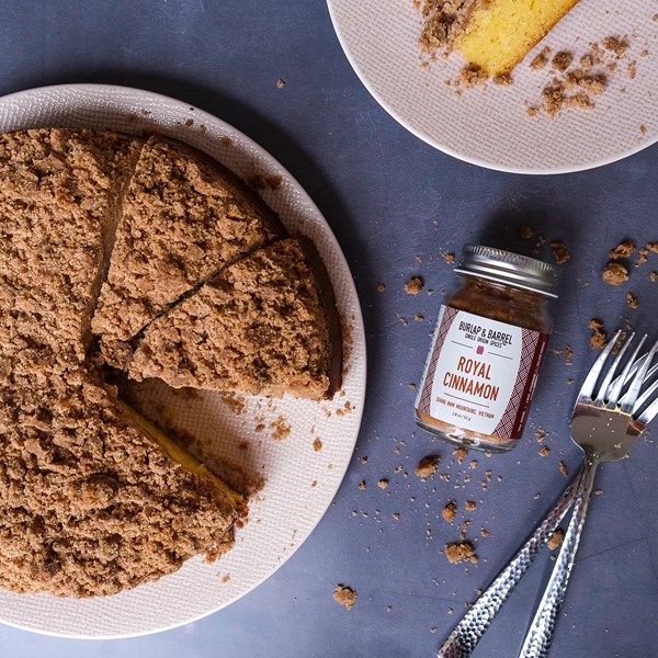 Brown butter-cinnamon crumb cake