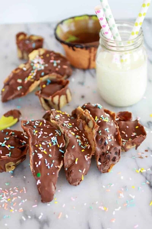 Brown butter crepe ice cream tacos