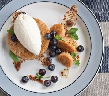 Brown-butter financier