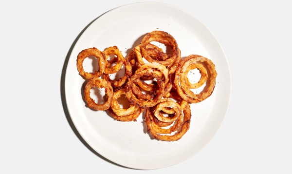 Brown butter-fried onion rings