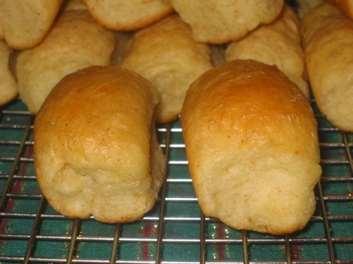 Brown butter-glazed holiday rolls