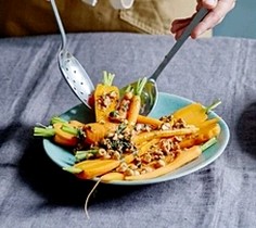 Brown butter, hazelnut and chervil carrots