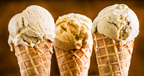 Brown butter ice cream