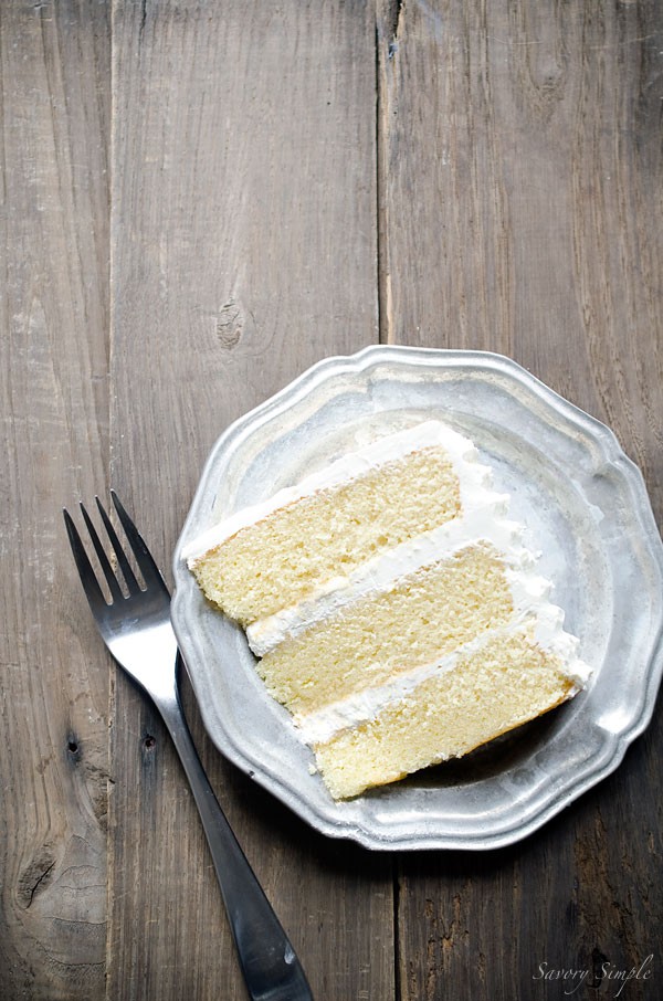 Brown butter layer cake with salted bourbon buttercream