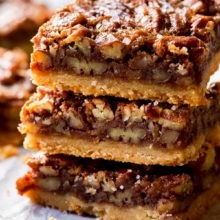Brown butter pecan pie bars