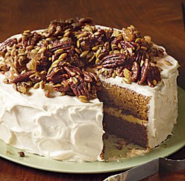 Brown butter pumpkin layer cake