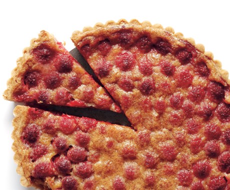 Brown butter raspberry tart
