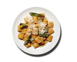 Brown butter, sage and Parmesan sauce for gnocchi