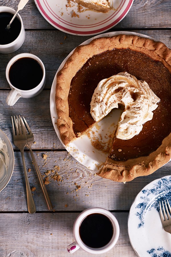 Brown butter salted maple pumpkin pie