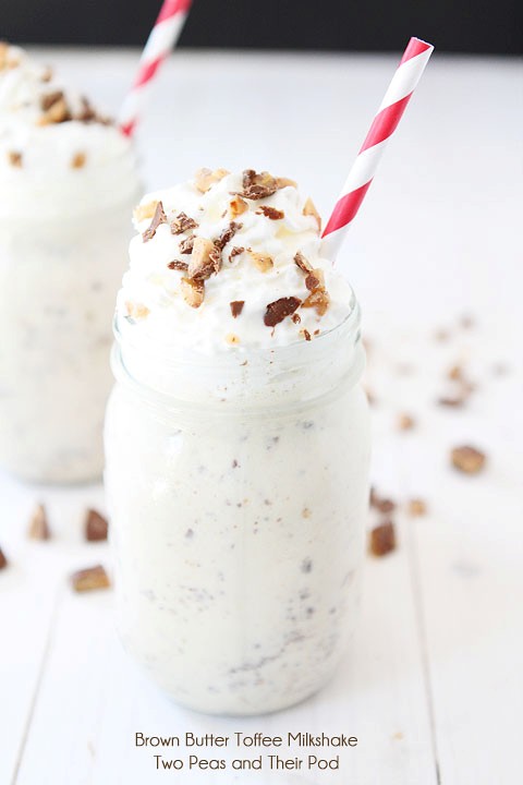 Brown butter toffee milkshake