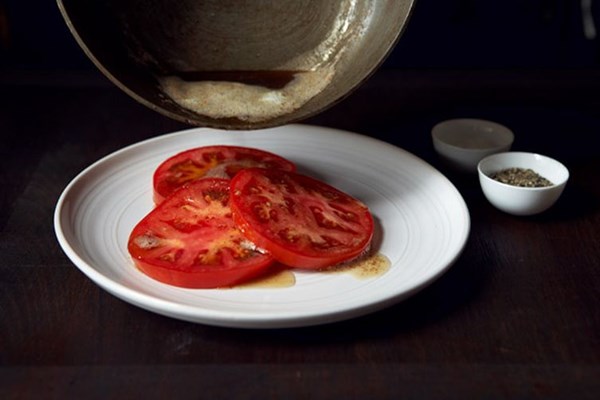Brown butter tomatoes