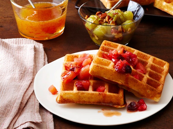 Brown butter waffles