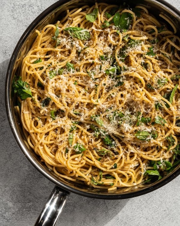 Brown butter za'atar pasta
