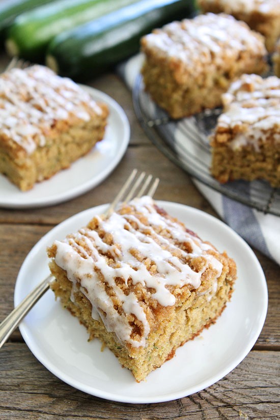 Brown butter zucchini coffee cake