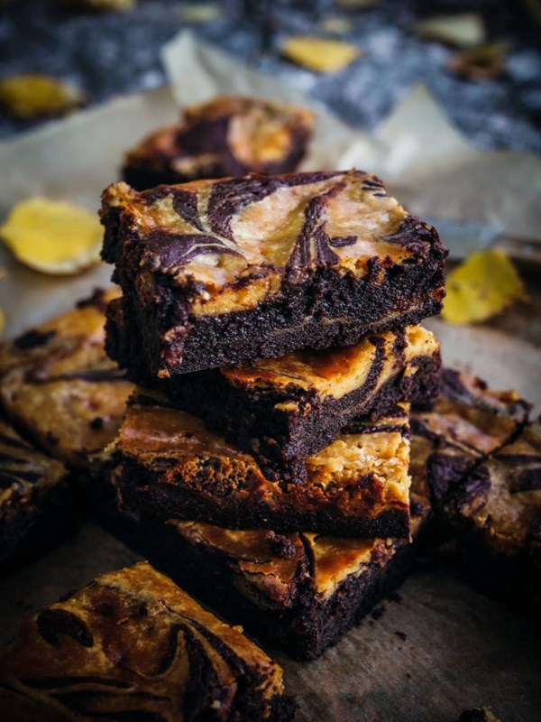 Brown cheese cream brownies (Brownies med brunost) 