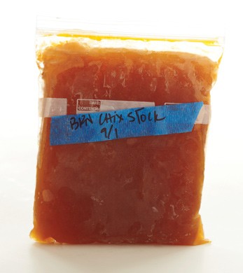 Brown chicken stock