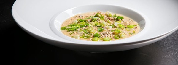 Brown oyster stew with benne
