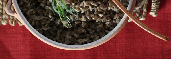 Brown rice & lentils