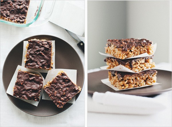 Brown rice crisp treats