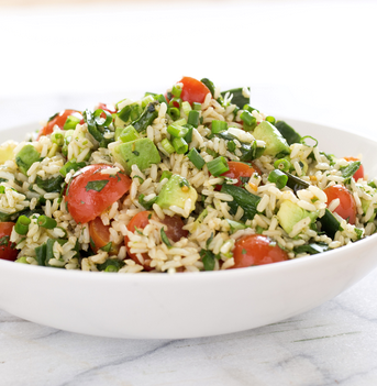 Brown rice for salad