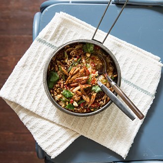 Brown rice Indonesian chicken porridge