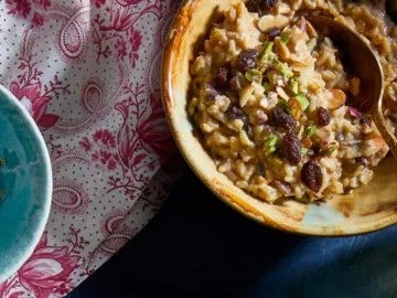 Brown rice pudding (Kheer)