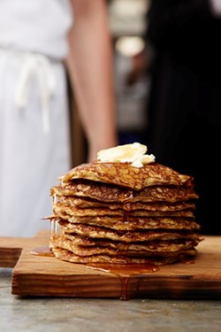 Brown rice quinoa pancakes