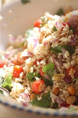 Brown rice salad